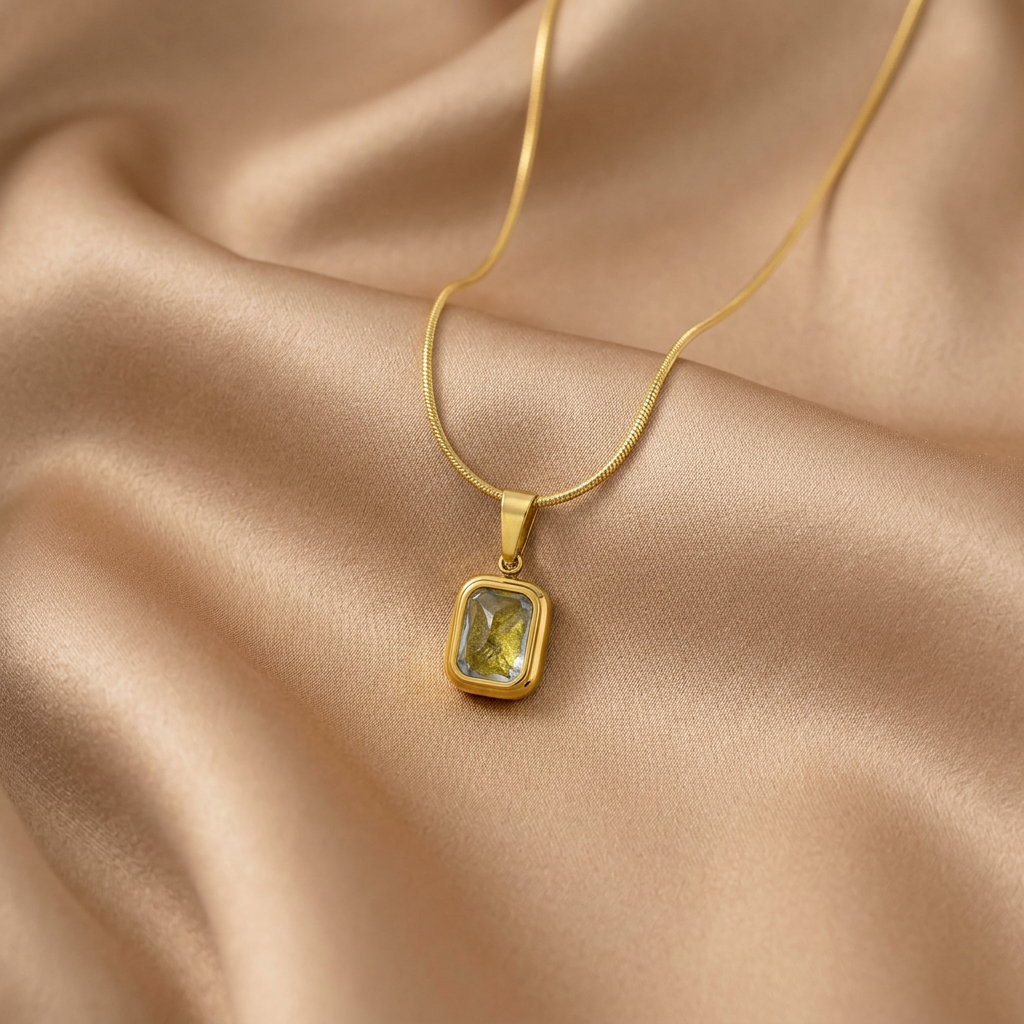 Collier Double Anneau Doré