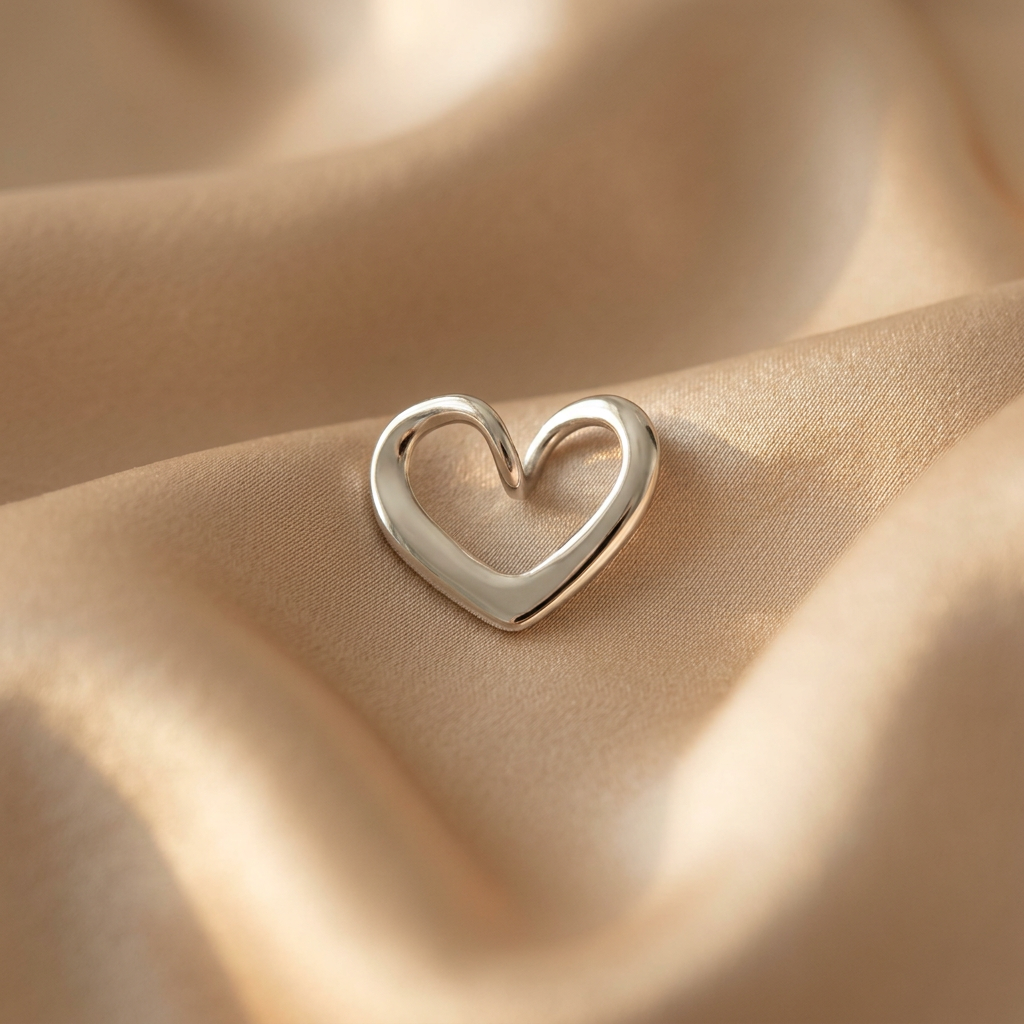 Pendentif Cœur Ouvert Argent