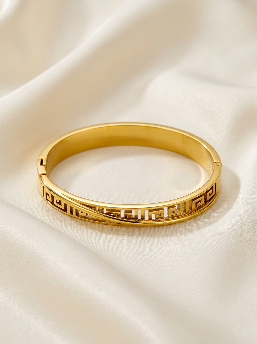 Jonc Grec Torsadé Doré