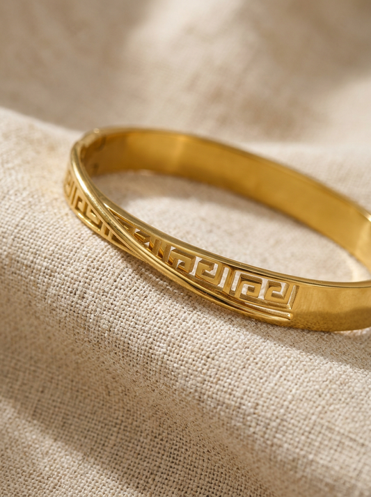 Jonc Grec Torsadé Doré