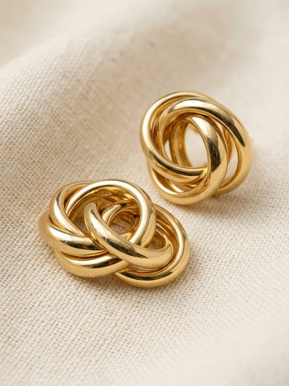 Boucles Entrelacées Dorées