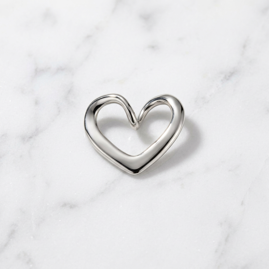 Pendentif Cœur Ouvert Argent