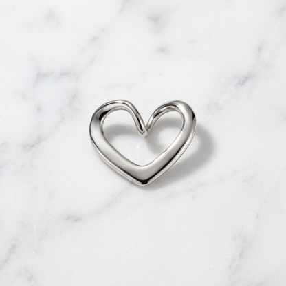 Pendentif Cœur Ouvert Argent
