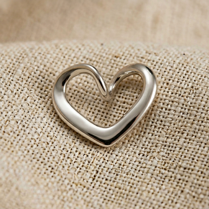 Pendentif Cœur Ouvert Argent